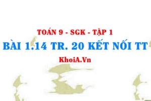 Bài 1.14 trang 20 Toán 9 Kết nối tri thức Tập 1